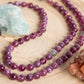 Mala in Lepidolite, Pietra guru Labradorite, Rame