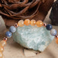 Bracciale perle 6 mm corniola, sodalite, rame