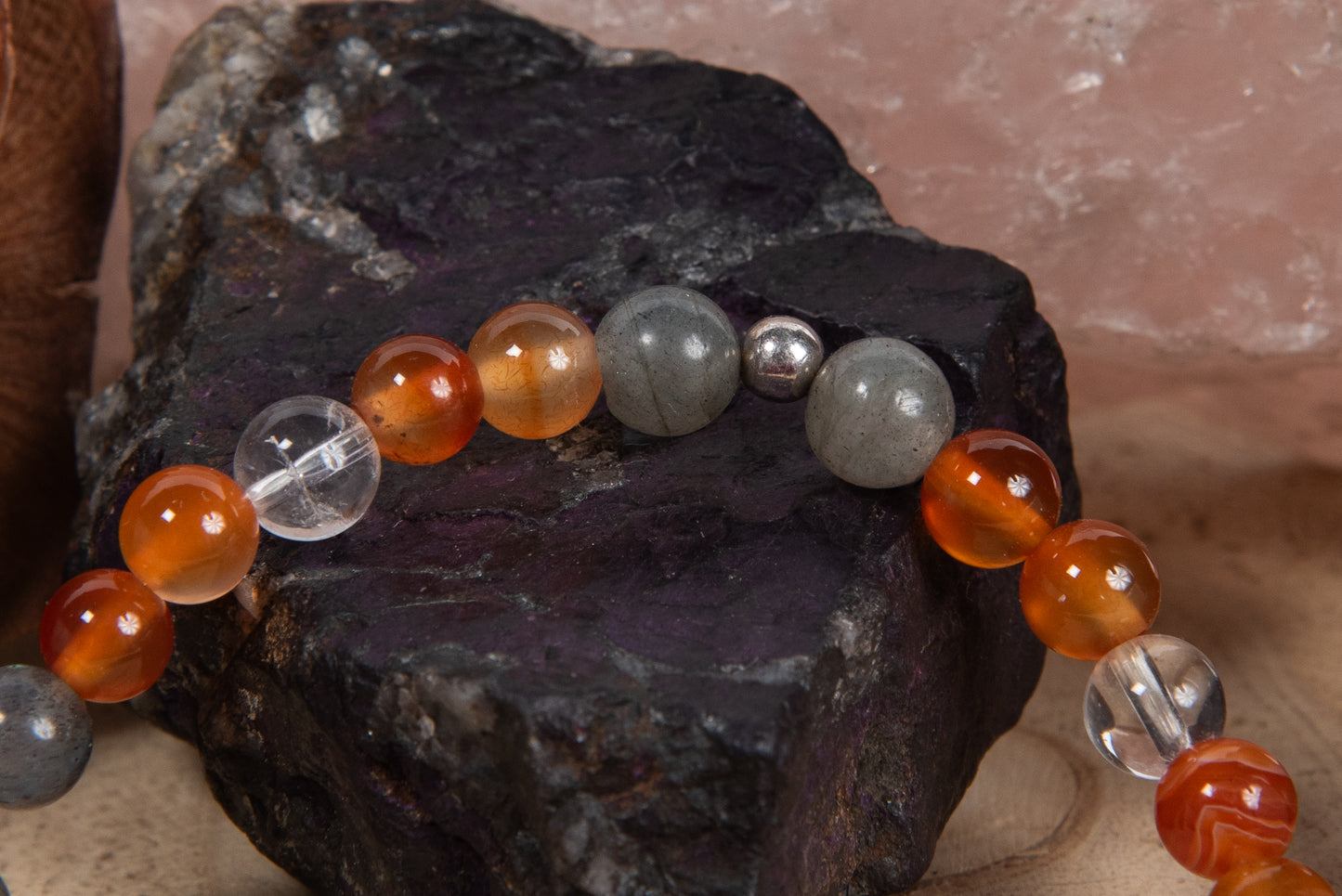 Corniola, agata grigia, lava, argento 925