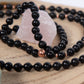 Mala con pietre di Shungite, Perla Guru Rame, rame