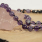 Mala 108 perle di Onice, Ametista, Pietra Guru Ametista