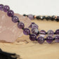 Mala 108 perle di Onice, Ametista, Pietra Guru Ametista