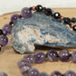 Mala 108 perle di Onice, Ametista, Pietra Guru Ametista