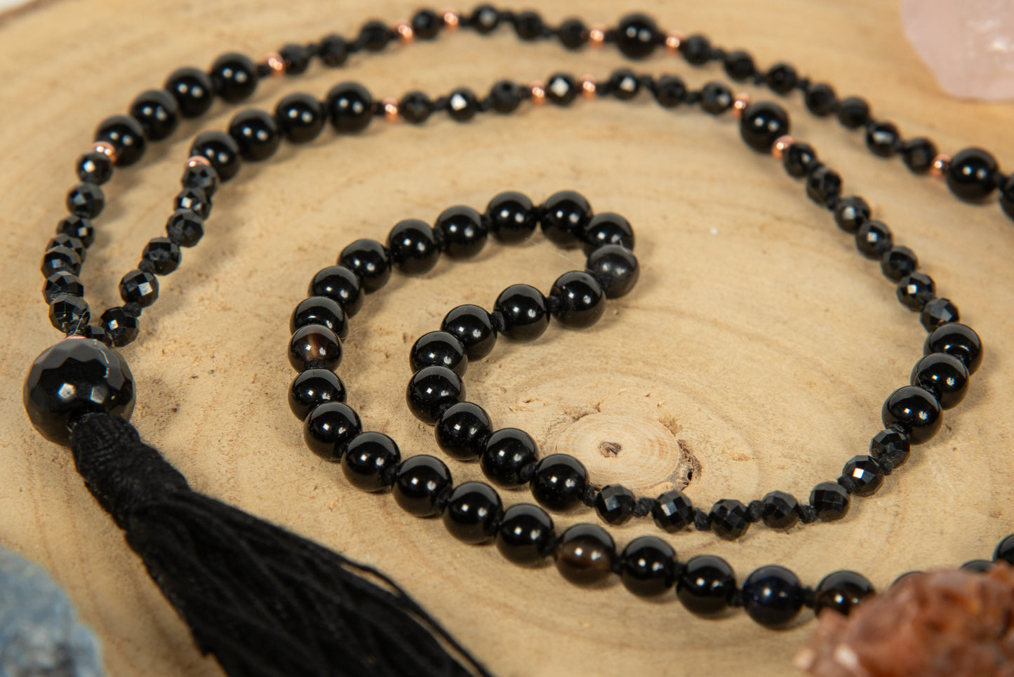 Mala 108 perle di Onice, Pietra Guru Onice