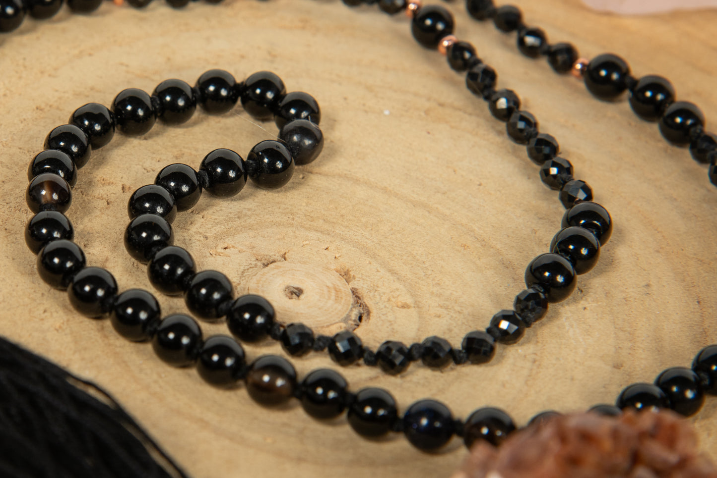 Mala 108 perle di Onice, Pietra Guru Onice