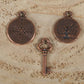 Ametista, agata muschiata, lava, rame, charms