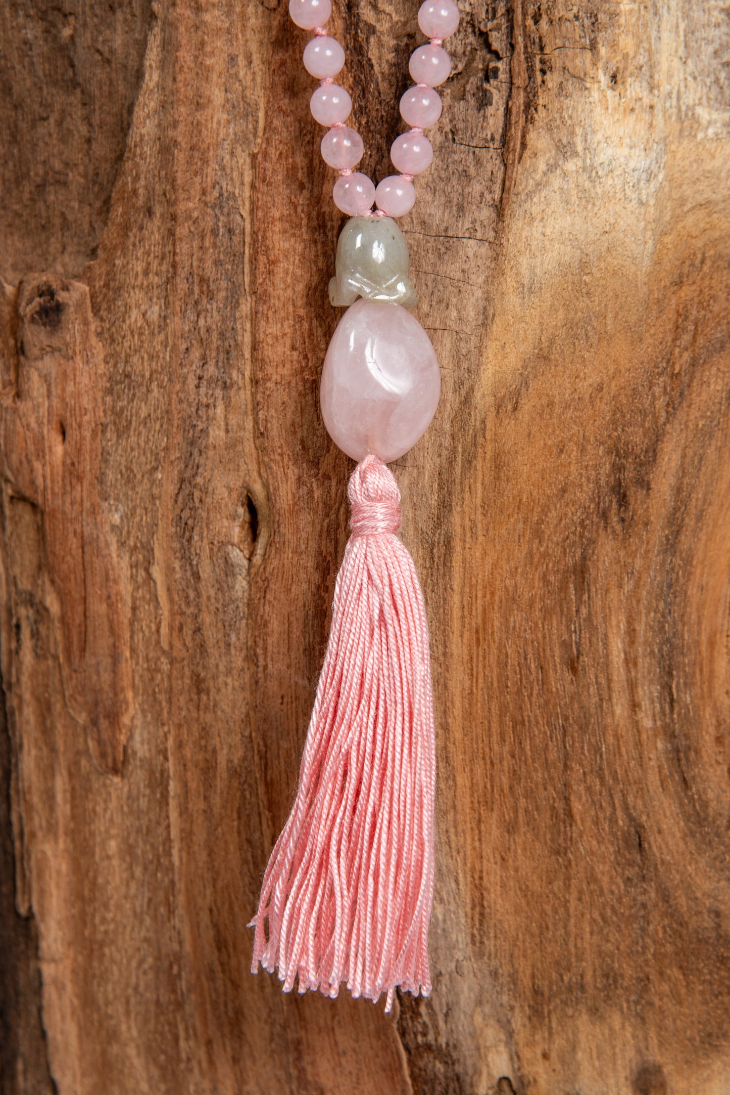 Mala in Giadeite, Quarzo rosa e rame