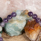 Calcite blu, ametista, lava, argento 925