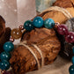 Bracciale perle 8 mm tormalina naturale, apatite, rame
