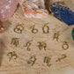 Corniola, giada bianca, lava, argento dorato 925, charms