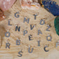 Giada bianca, diaspro multicolore, lava, argento  925, charms