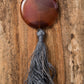 Mala in labradorite e corniola, rame