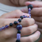 Mala da meditazione in Ametista e Pietra lavica
