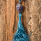 Mala in Angelite, Pietra Guru Ametista, Argento 925