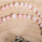 Mala in Quarzo rosa, Pietra Guru Quarzo in rosa, Rame