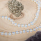 Mala in Opalite, Perla Guru Rame