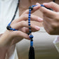 Mala da meditazione in Lapislazzuli e Pietra Lavica con Olio Essenziale – 108 perle