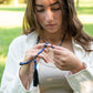 Mala da meditazione in Lapislazzuli e Pietra Lavica con Olio Essenziale – 108 perle