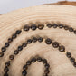 Mala in Bronzite, Argento dorato 925, Placcato Oro 14 kt