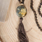 Mala in Bronzite, Argento dorato 925, Placcato Oro 14 kt