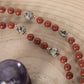 Mala in Diaspro rosso, Diaspro Dalmata, Pietra Guru Diaspro brecciato e rame