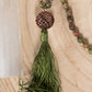 Mala in Unakite, Perla Guru in Rame