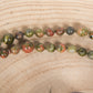 Mala in Unakite, Perla Guru in Rame