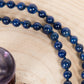 Mala in Lapislazzuli, Pietra guru Perla Tibetana, Argento dorato 925, Placcato Oro 14 kt