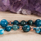 Mala Apatite, Pietra Guru Amazzonite, Rame
