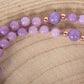 Mala in Ametista lavanda, Pietra Guru Ametista e Rame