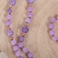 Mala in Ametista lavanda, Pietra Guru Ametista e Rame
