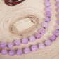Mala in Ametista lavanda, Pietra Guru Ametista e Rame
