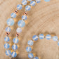 Mala in Opalite, Pietra Guru Lapislazzuli e Rame