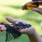 Mala per meditare in Pietra lavica e Agata rossa