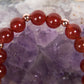 Bracciale Mala Agata rossa, Apatite, Pietra lavica e Rame