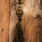 Mala in pietra dura di Unakite, Pietra Guru Agata, Rame