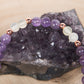 Giadeite, Ametista Lavanda, Charm Chiave in Rame