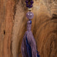 Mala di Ametista, Pietra guru in Ametista lavanda, Argento dorato 925, Placcato Oro 14 kt