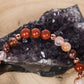 Quarzo Rosso, Charm  Albero della Vita in Rame