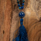 Mala collana 108 Azzurrite, Pietra guru Lapislazzuli, Rame
