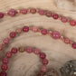 Mala collana in pietra dura naturale di Rodonite, Pietra guru Diaspro, Rame