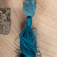 Mala da meditazione in Apatite, Pietra Guru Apatite e Rame