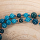 Mala da meditazione in Apatite, Pietra Guru Apatite e Rame