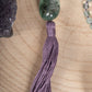 Mala 108 da meditazione in Fluorite, Pietra Guru Fluorite, Rame