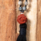 Mala con 108 perle di Pietra di luna arcobaleno Labradorite, Shungite, Diaspro zebrato, Perla Guru Diaspro rosso