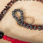Mala con 108 perle di Onice, Occhio di bue, Ematite, Perla Guru Onice e rame