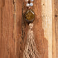 Mala da meditazione in Calcedonio azzurro, Pietra Guru Bronzite, Rame
