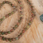 Mala collana con 108 perle di Unakite, Pietra Guru Buddha Giada