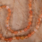 Mala con 108 perle di Corniola, Pietra Guru Buddha Corniola