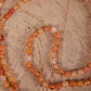 Mala con 108 perle di Corniola, Pietra Guru Buddha Corniola
